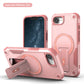US LITE Back Cover with Portable Kickstand | Mag-Safe Compatible Magnetic Case | Shockproof Military Grade Protection | Rugged Armor Design Phone Cover For iPhone & Samsung Series