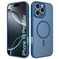 LuxuryKase Hybrid Shockproof Translucent Case | Matte Frosted Hard Back with Soft Edges | Full Camera Protection Bumper | Compatible with MagSafe | TPU & PC For iPhone & Samsung Series