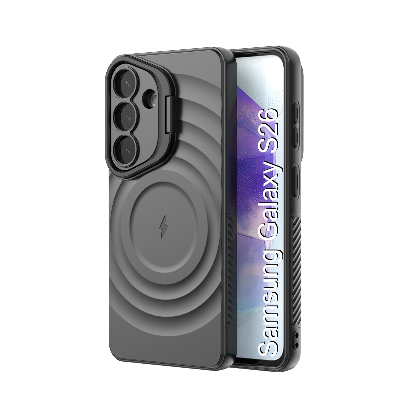 LuxuryKase Shockproof Case with Ripple Pattern | Inner Velvet Fabric Lining | Protective Cover & Wireless Charging Case for iPhone & Samsung Series
