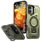 LuxuryKase Rugged Shockproof Magnetic Case with Kickstand | Dual Layer TPU+PC Protection | Mag-Safe Compatible | Camera Guard | Extreme Drop Resistance For iPhone Series