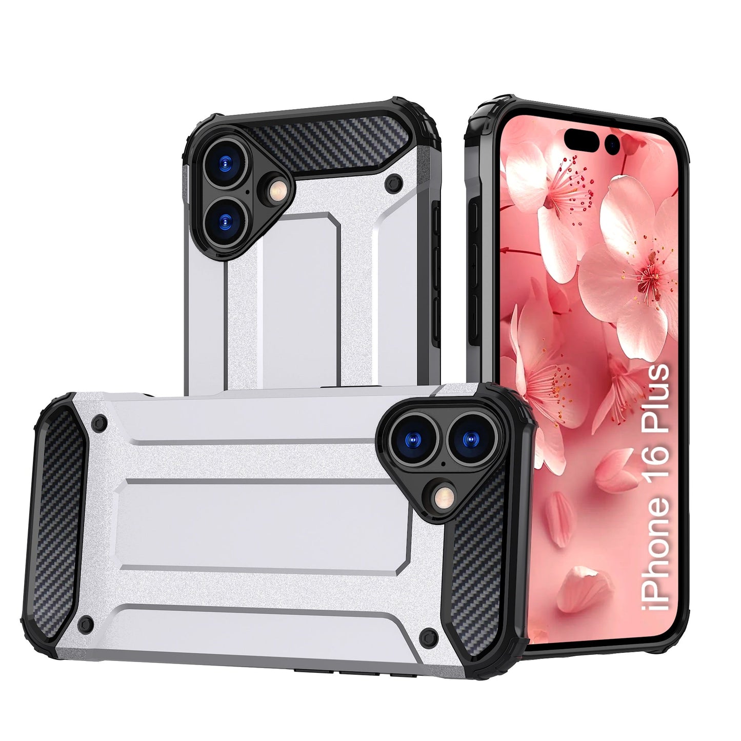 LuxuryKase Rugged TPU+PC Armor Case | Impact-Resistant Design | Anti-Drop Protection | Raised Edges & Precise Cutouts | Heavy Duty Protective Cover