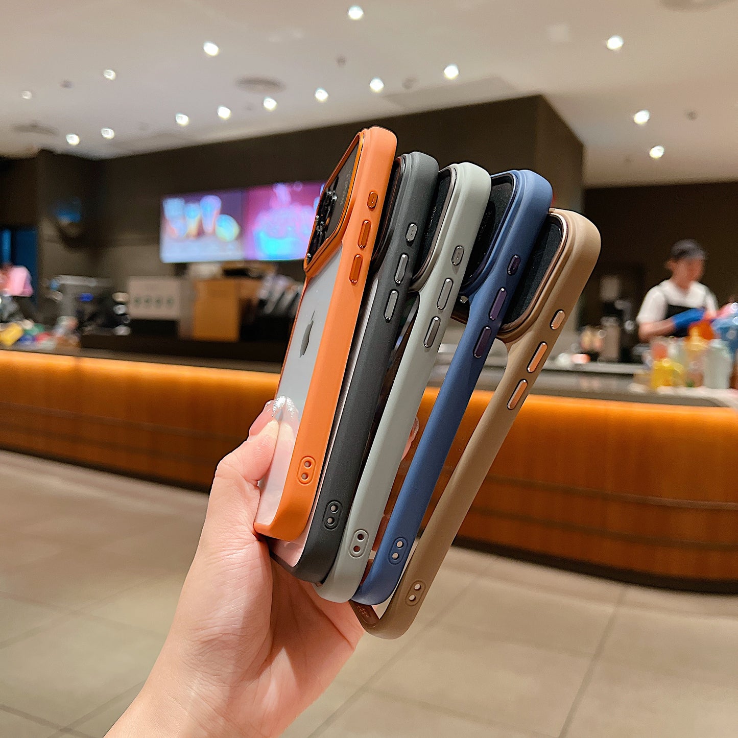 LuxuryKase Shockproof Clear Case | Camera Lens Protection | Slim Transparent Soft TPU Bumper | Anti-Yellow | Flexible Scratch Resistant Protective Cover For iPhone