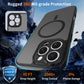 LuxuryKase Hybrid Shockproof Translucent Case | Matte Frosted Hard Back with Soft Edges | Full Camera Protection Bumper | Compatible with MagSafe | TPU & PC For iPhone & Samsung Series