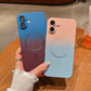 LuxuryKase Gradient Compatible Case for iPhone 16 Plus | Soft Silicone Shockproof Cover with Camera Protection | Slim Lightweight Design | Smooth Touch & Durable