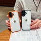 LuxuryKase Clear Bumper Case | Camera Control Button Protection | Anti-Yellow Transparent Hard Back | Soft TPU Shockproof Frame | Full Camera Coverage with Raised Edges For iPhone