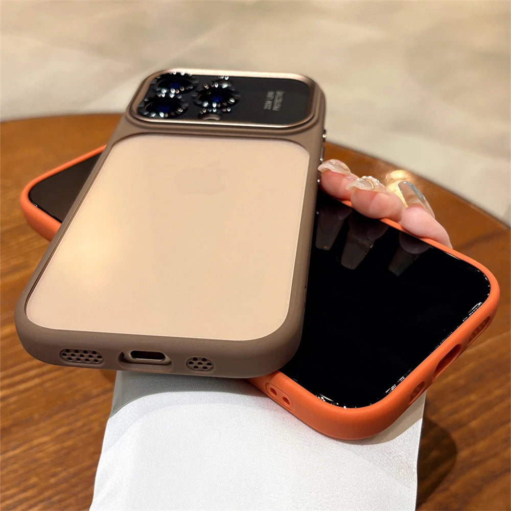 LuxuryKase Crystal Clear Shockproof Protective Case | Enhanced Camera Lens Guard | Slim Design | Anti-Yellow | Hard Bumper Back Cover For iPhone