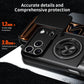 LuxuryKase Magnetic Armour Case | MagSafe Compatible | Sliding Camera Cover | 360° Finger Ring Holder | Built-In Bracket Stand | Hard PC Back & Soft TPU Bumper For iPhone & Samsung Series