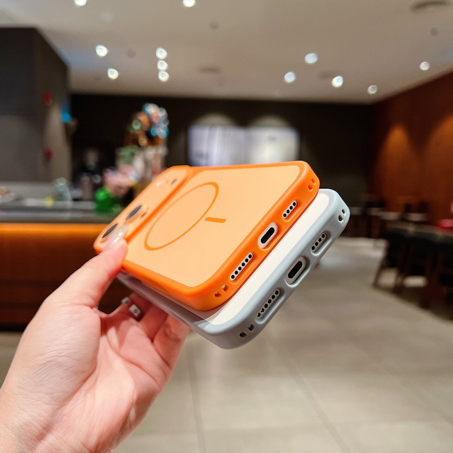 LuxuryKase Magnetic Converter Case | Built-in Camera Lens Protection | iPhone 17 Pro Series Inspired Camera Design | MagSafe Compatible | Dual-Tone Colour Finish For iPhone