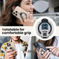 US LITE 360° Magnetic Mobile Stand with Fidget Button Grip | Foldable Kickstand Holder | Adjustable Viewing Angles | Dual Magnet Mount | Soft Silicone Grip Loop for All Smartphones