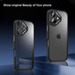 LuxuryKase Shockproof Transparent Back Cover Case | Anti-Scratch Hard PC Back | Soft TPU Bumper | Camera Protection | Slim Fit Design Case For iPhone 16 & 16 Plus