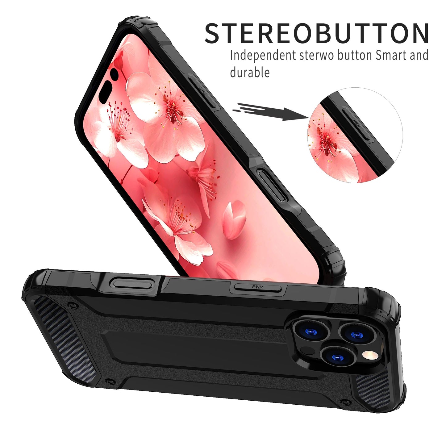 LuxuryKase Rugged TPU+PC Armor Case | Impact-Resistant Design | Anti-Drop Protection | Raised Edges & Precise Cutouts | Heavy Duty Protective Cover