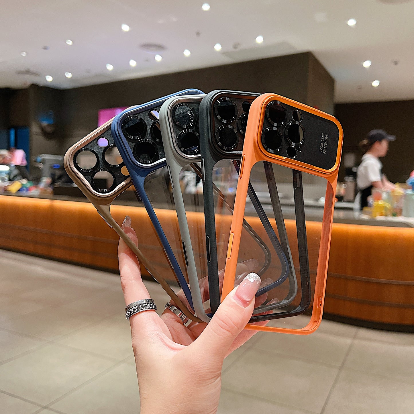 LuxuryKase Shockproof Clear Case | Camera Lens Protection | Slim Transparent Soft TPU Bumper | Anti-Yellow | Flexible Scratch Resistant Protective Cover For iPhone