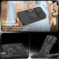 LuxuryKase Shockproof Magnetic Case with Slide Camera Cover | 360° Rotating Ring Kickstand | Mag-Safe Compatible | Rugged Armor Protection For iPhone Series