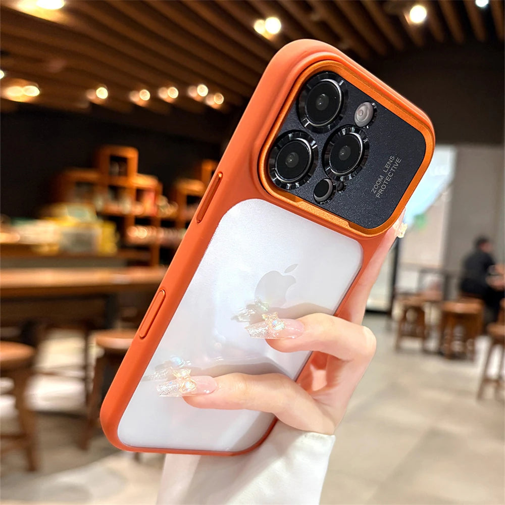 LuxuryKase Crystal Clear Shockproof Protective Case | Enhanced Camera Lens Guard | Slim Design | Anti-Yellow | Hard Bumper Back Cover For iPhone