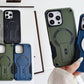 US LITE Back Cover with Portable Kickstand | Mag-Safe Compatible Magnetic Case | Shockproof Military Grade Protection | Rugged Armor Design Phone Cover For iPhone & Samsung Series