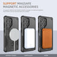 US LITE Back Cover with Portable Kickstand | Mag-Safe Compatible Magnetic Case | Shockproof Military Grade Protection | Rugged Armor Design Phone Cover For Samsung