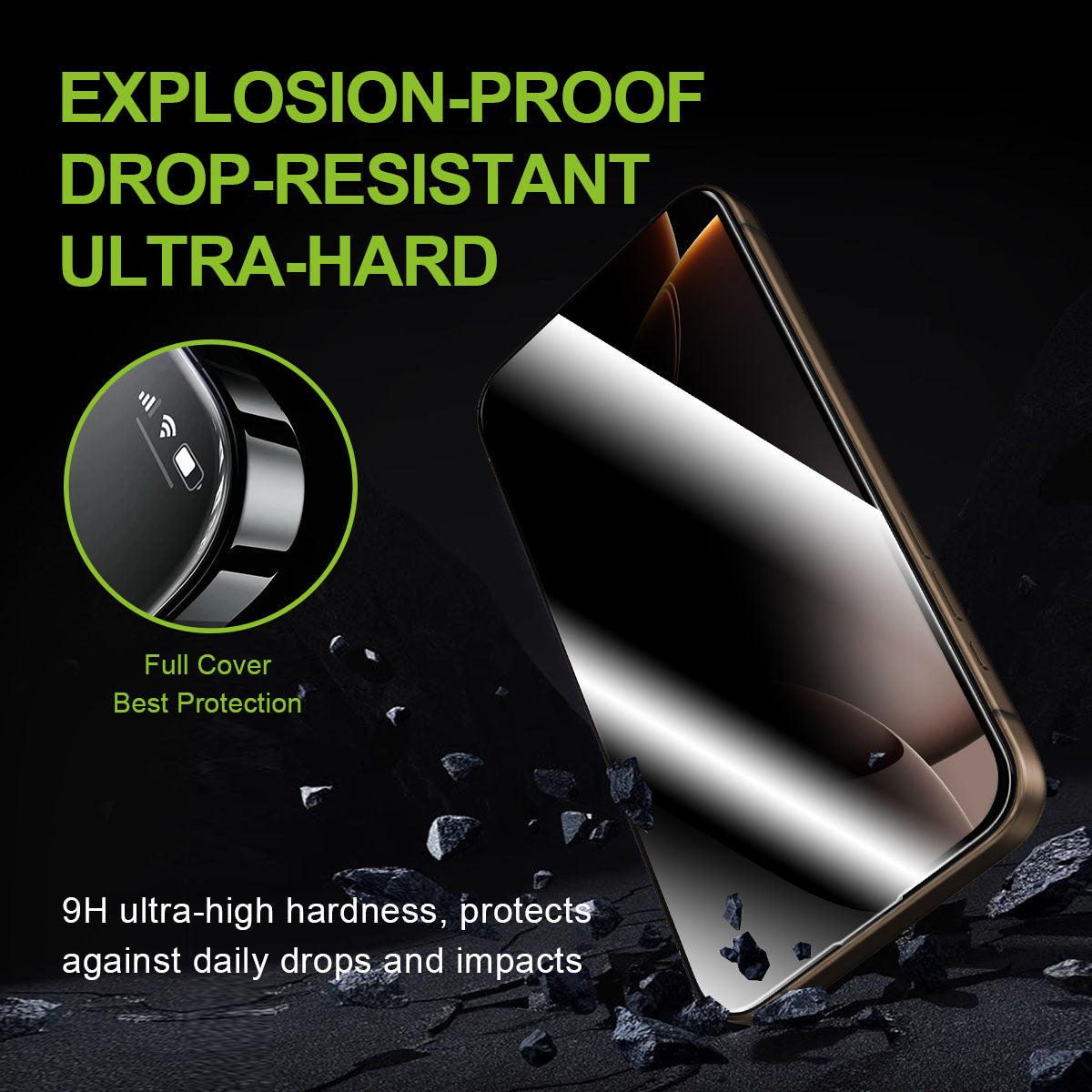 US LITE Tempered Glass Screen Protector | Align Tray | Shatterproof Screen Protection | 9H Hardness | Bubble-Free | Easy Installation Tool Kit For iPhone & Samsung Series