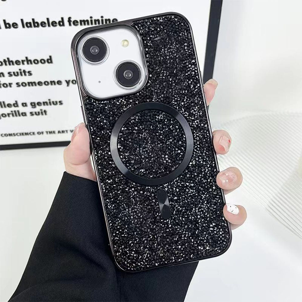 LuxuryKase LK133 Shining Star Flash Diamond Magnetic Mag-Safe Case for iPhone