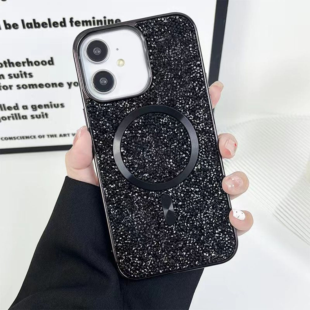 LuxuryKase LK133 Shining Star Flash Diamond Magnetic Mag-Safe Case for iPhone