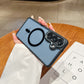 LuxuryKase Magnetic Clear Case | Mag-Safe Compatible | Slim Protective Cover | Shockproof Bumper | Anti Yellow Transparent Back | Camera Guard Design For iPhone