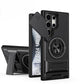 LuxuryKase Magnetic Armour Case | MagSafe Compatible | Sliding Camera Cover | 360° Finger Ring Holder | Built-In Bracket Stand | Hard PC Back & Soft TPU Bumper For iPhone & Samsung Series