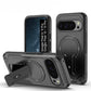 US LITE Back Cover with Portable Kickstand | Mag-Safe Compatible Magnetic Case | Shockproof Military Grade Protection | Rugged Armor Design Phone Cover For iPhone & Samsung