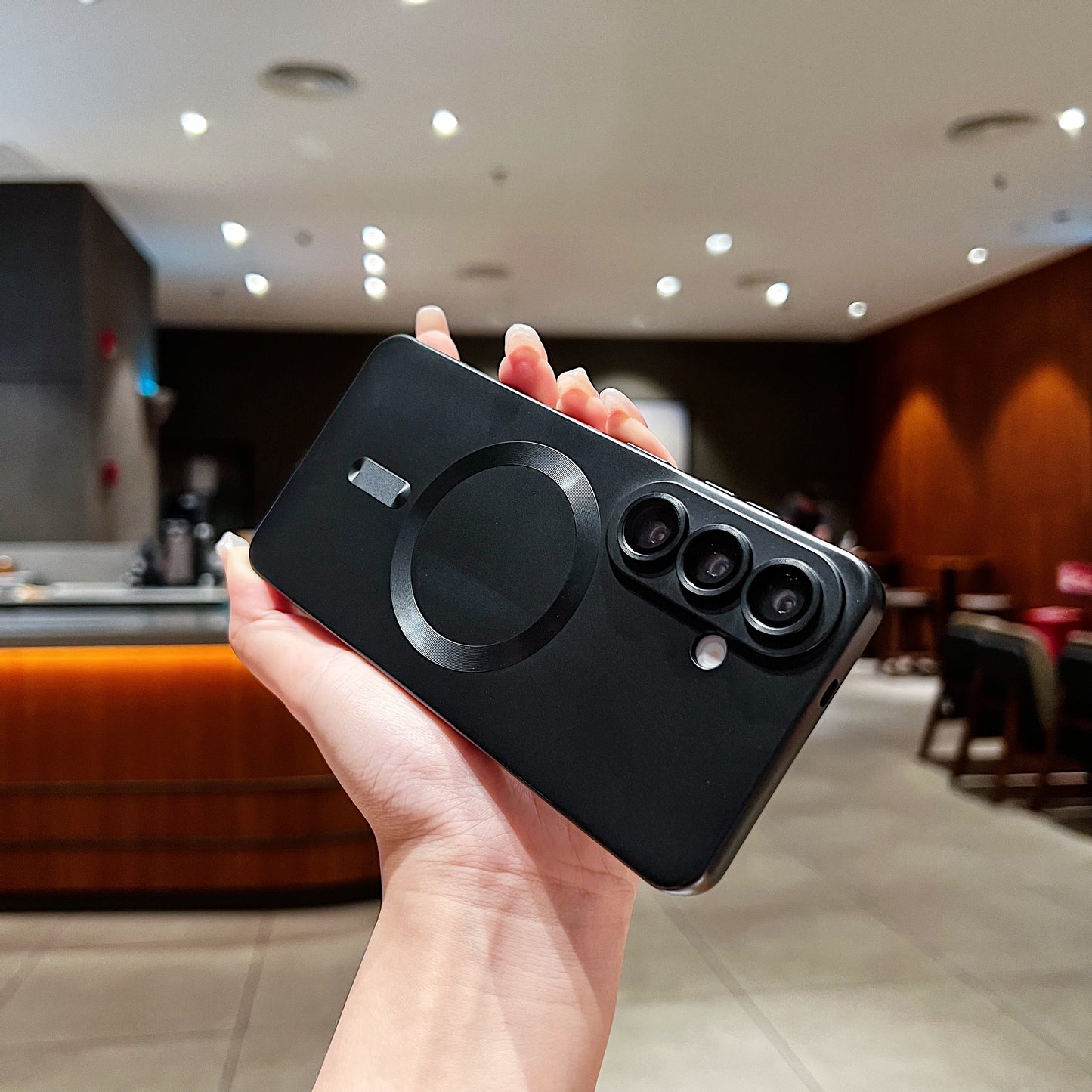 LuxuryKase Premium Mag-Safe Case | Shockproof & Anti-Scratch Cover | Soft Silicone with Wireless Charging | Camera Lens Guard For iPhone & Samsung Series
