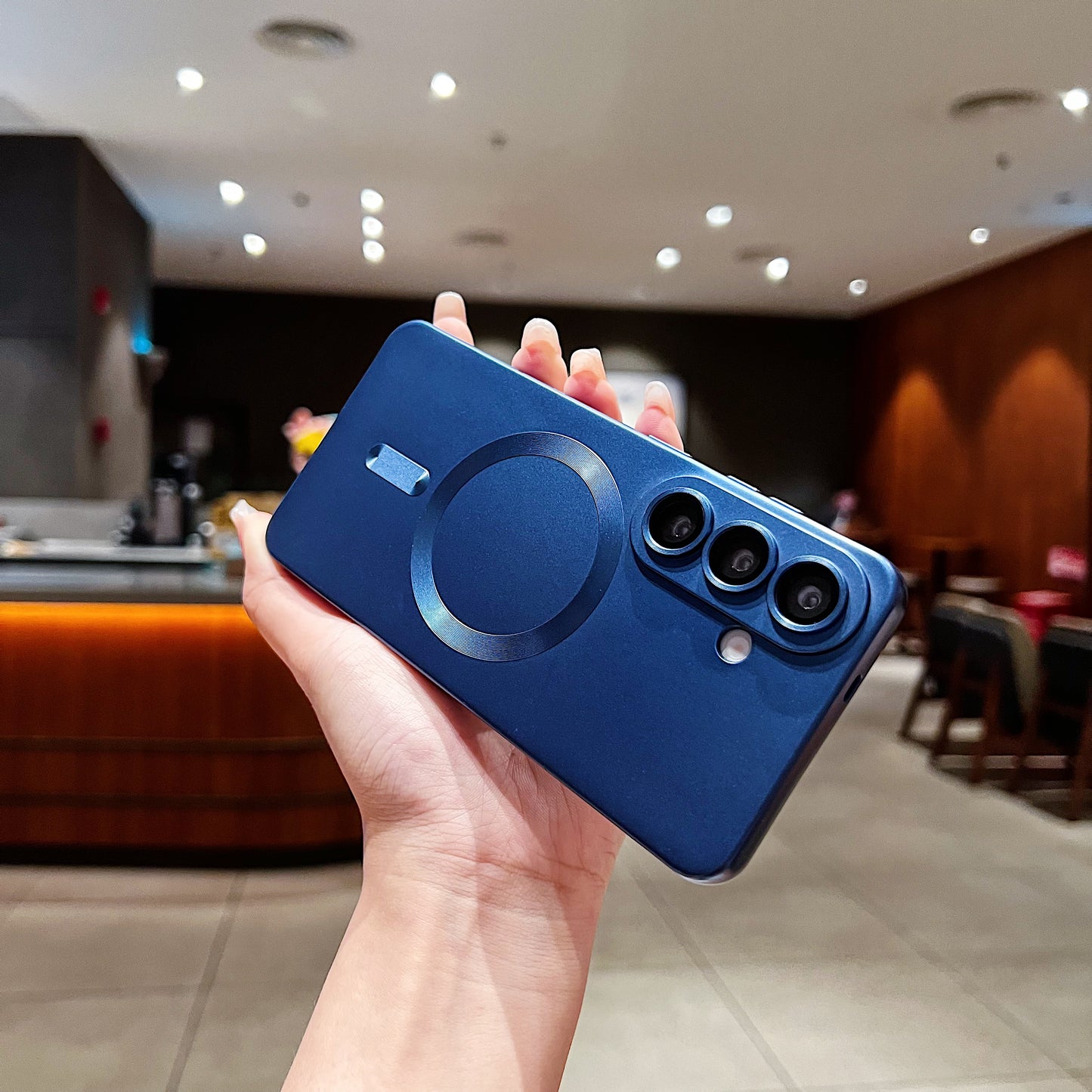 LuxuryKase Premium Mag-Safe Case | Shockproof & Anti-Scratch Cover | Soft Silicone with Wireless Charging | Camera Lens Guard For iPhone & Samsung Series