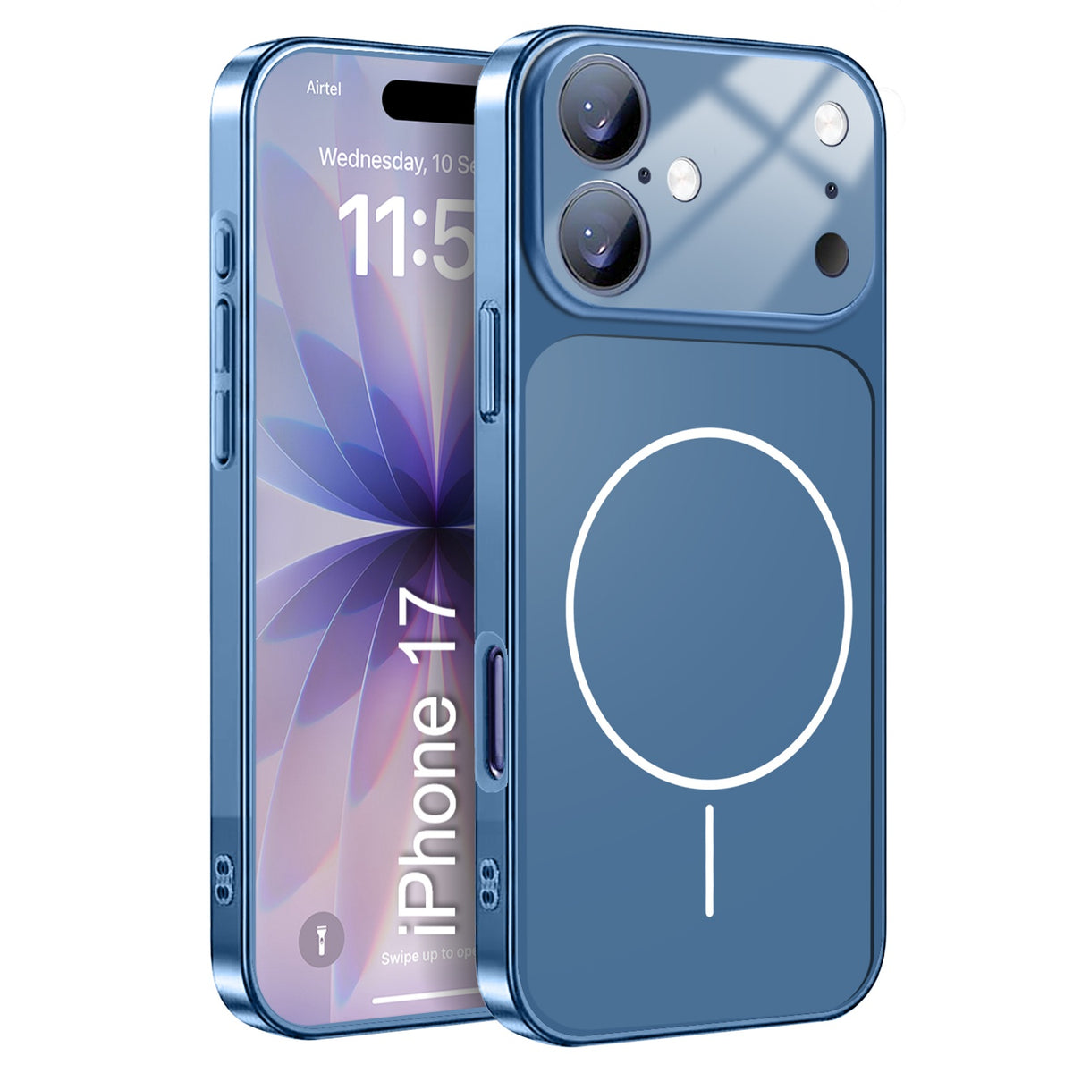 LuxuryKase Converter Case | Premium Protective MagSafe Cover | iPhone 17 Pro & 18 Pro Series Style Design | in Built Camera Guard | Wireless Charging Compatible For iPhone Series
