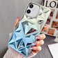 LuxuryKase LK136 Anti Yellowing Electroplated Diamond Gradient Pattern Case For iPhone