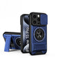 LuxuryKase Magnetic Armour Case | MagSafe Compatible | Sliding Camera Cover | 360° Finger Ring Holder | Built-In Bracket Stand | Hard PC Back & Soft TPU Bumper For iPhone & Samsung Series