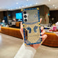 LuxuryKase Premium Shockproof Designer Case | Bling Butterfly Mirror Finish | Metallic Corners & Elegant Studded Frame | Stylish Protective Cover For iPhone & Samsung Series