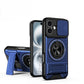 LuxuryKase Magnetic Armour Case | MagSafe Compatible | Sliding Camera Cover | 360° Finger Ring Holder | Built-In Bracket Stand | Hard PC Back & Soft TPU Bumper For iPhone & Samsung Series