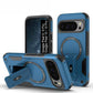 US LITE Back Cover with Portable Kickstand | Mag-Safe Compatible Magnetic Case | Shockproof Military Grade Protection | Rugged Armor Design Phone Cover For iPhone & Samsung