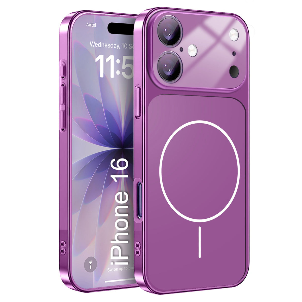 LuxuryKase Converter Case | Premium Protective MagSafe Cover | iPhone 17 Pro & 18 Pro Series Style Design | in Built Camera Guard | Wireless Charging Compatible For iPhone Series