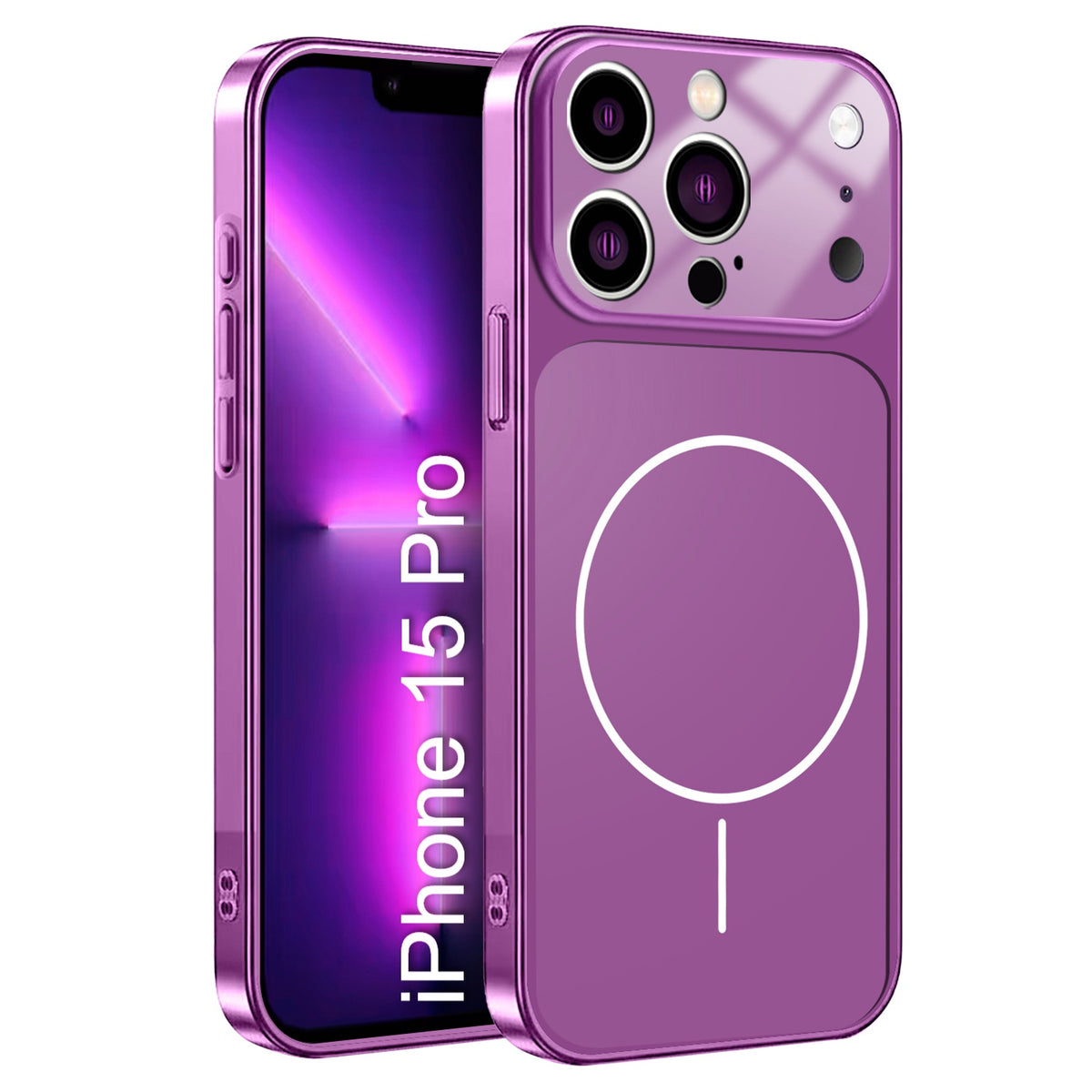 LuxuryKase Converter Case | Premium Protective MagSafe Cover | iPhone 17 Pro & 18 Pro Series Style Design | in Built Camera Guard | Wireless Charging Compatible For iPhone Series