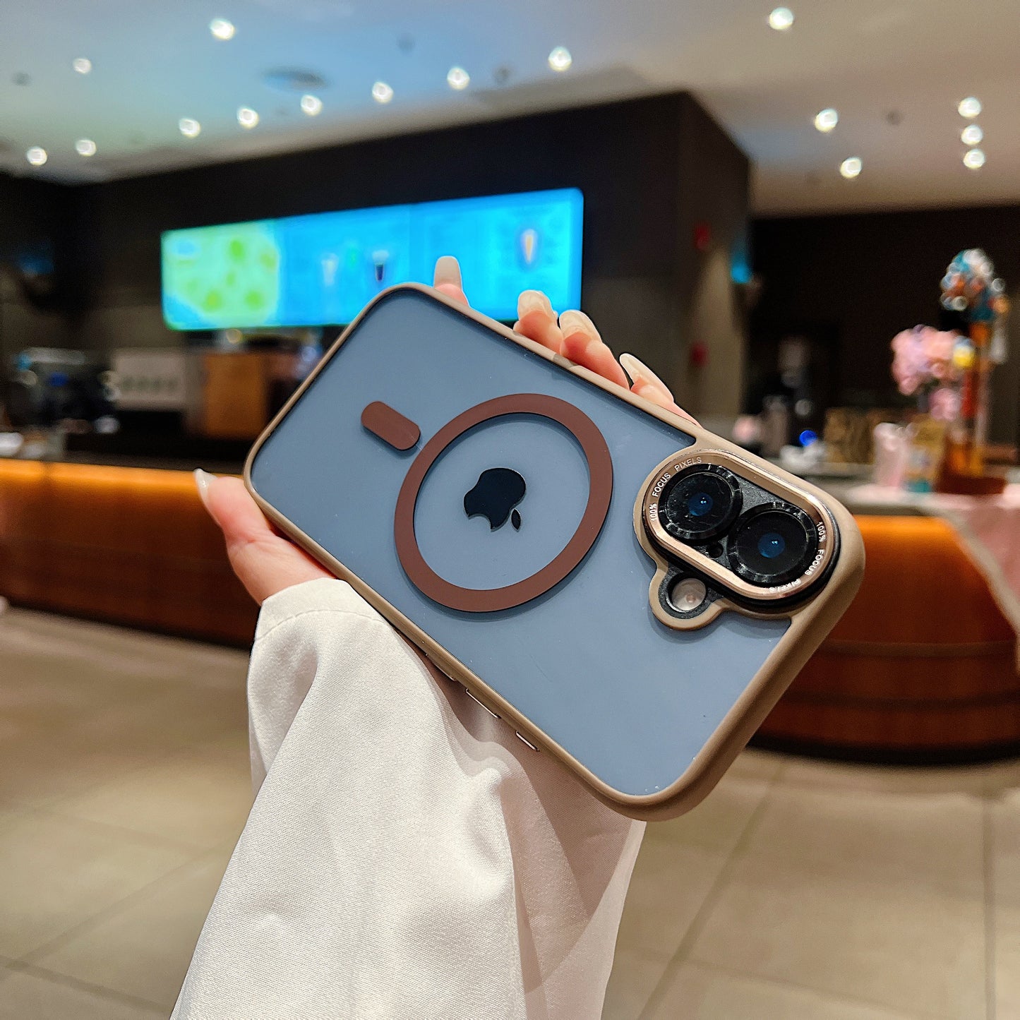 LuxuryKase Magnetic Clear Case | Mag-Safe Compatible | Slim Protective Cover | Shockproof Bumper | Anti Yellow Transparent Back | Camera Guard Design For iPhone