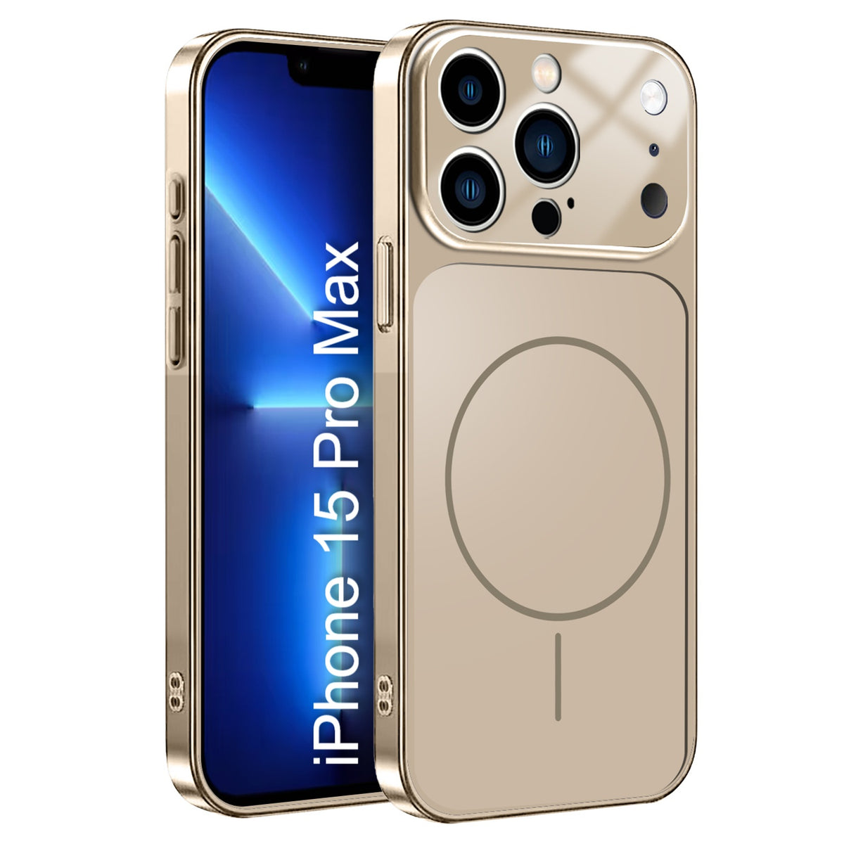 LuxuryKase Converter Case | Premium Protective MagSafe Cover | iPhone 17 Pro & 18 Pro Series Style Design | in Built Camera Guard | Wireless Charging Compatible For iPhone Series