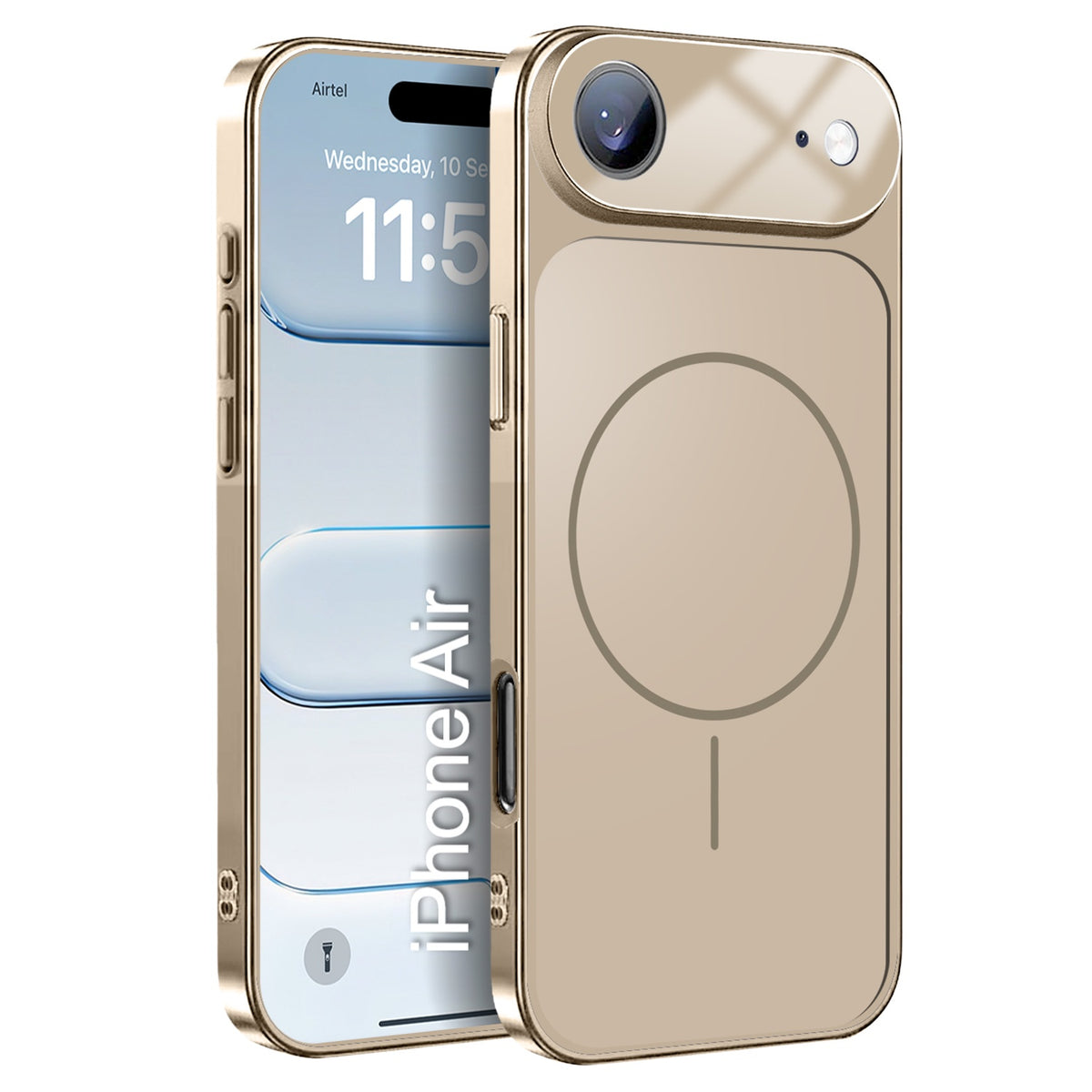 LuxuryKase Converter Case | Premium Protective MagSafe Cover | iPhone 17 Pro & 18 Pro Series Style Design | in Built Camera Guard | Wireless Charging Compatible For iPhone Series