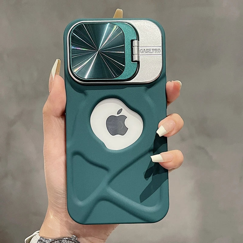 LuxuryKase LK158 Invisible Bracket Lens Protection Case Cover For Iphone