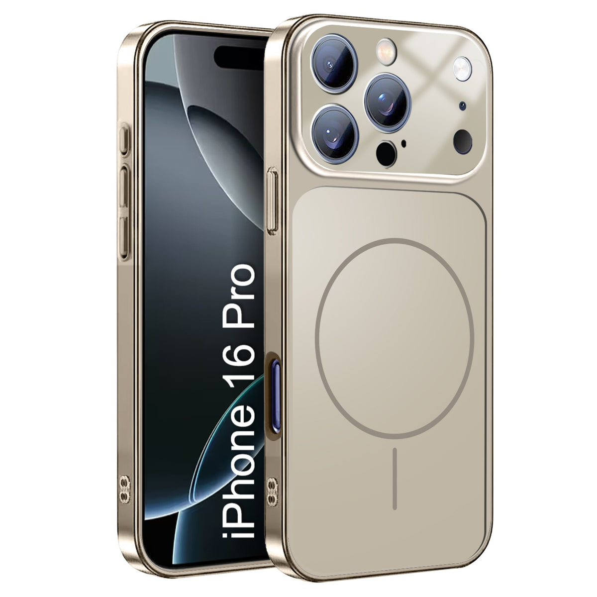 LuxuryKase Converter Case | Premium Protective MagSafe Cover | iPhone 17 Pro & 18 Pro Series Style Design | in Built Camera Guard | Wireless Charging Compatible For iPhone Series