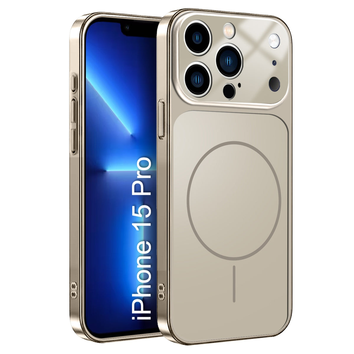 LuxuryKase Converter Case | Premium Protective MagSafe Cover | iPhone 17 Pro & 18 Pro Series Style Design | in Built Camera Guard | Wireless Charging Compatible For iPhone Series