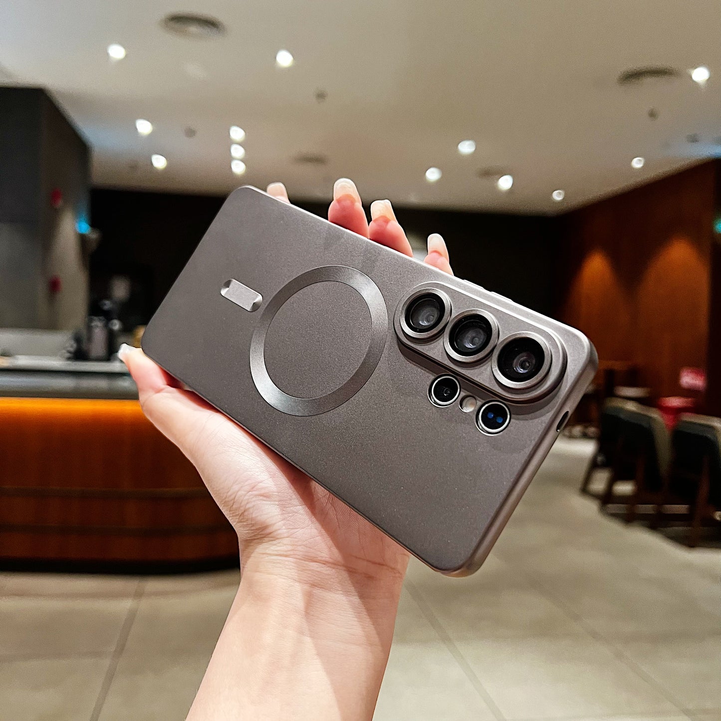 LuxuryKase Premium Mag-Safe Case | Shockproof & Anti-Scratch Cover | Soft Silicone with Wireless Charging | Camera Lens Guard For iPhone & Samsung Series