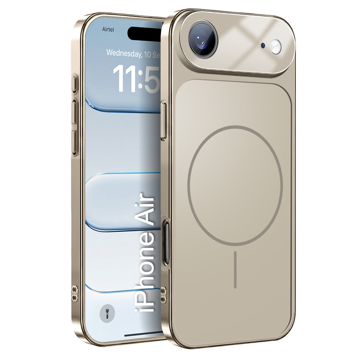 LuxuryKase Converter Case | Premium Protective MagSafe Cover | iPhone 17 Pro & 18 Pro Series Style Design | in Built Camera Guard | Wireless Charging Compatible For iPhone Series