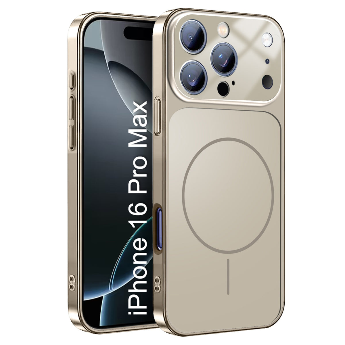 LuxuryKase Converter Case | Premium Protective MagSafe Cover | iPhone 17 Pro & 18 Pro Series Style Design | in Built Camera Guard | Wireless Charging Compatible For iPhone Series