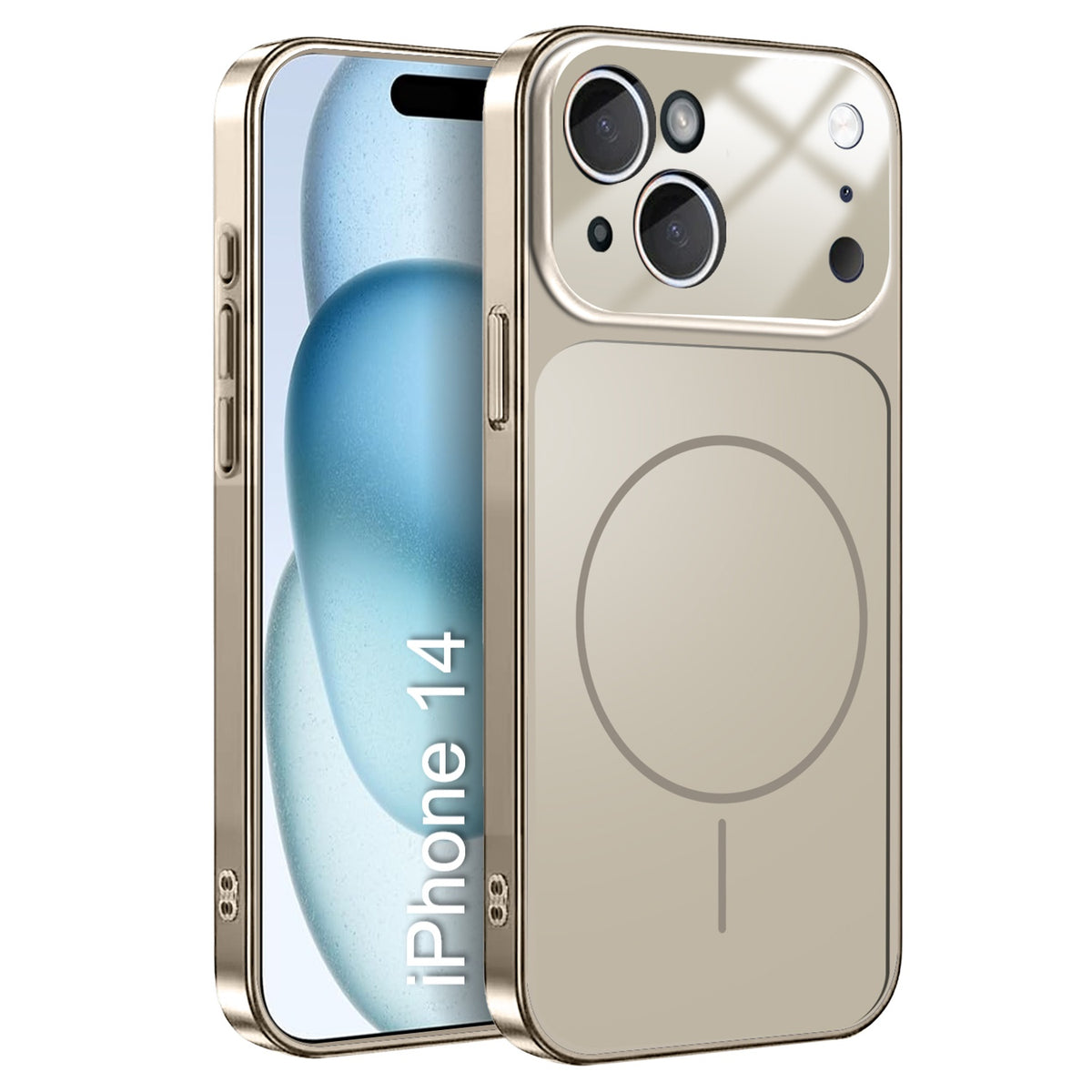 LuxuryKase Converter Case | Premium Protective MagSafe Cover | iPhone 17 Pro & 18 Pro Series Style Design | in Built Camera Guard | Wireless Charging Compatible For iPhone Series