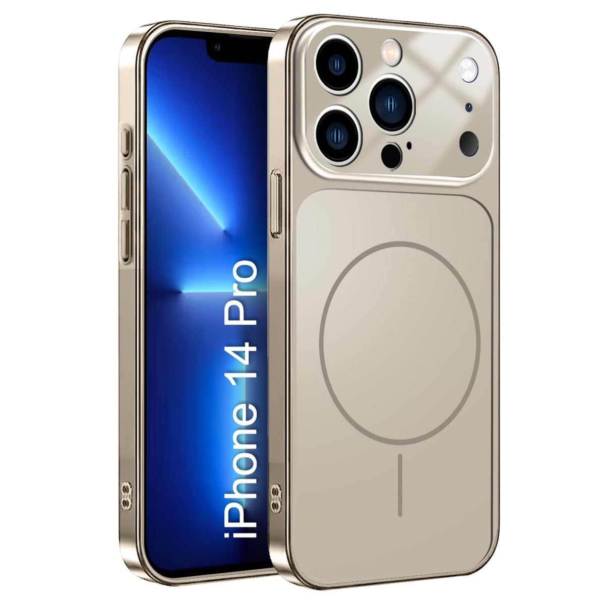 LuxuryKase Converter Case | Premium Protective MagSafe Cover | iPhone 17 Pro & 18 Pro Series Style Design | in Built Camera Guard | Wireless Charging Compatible For iPhone Series