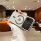 LuxuryKase Magnetic Clear Case | Mag-Safe Compatible | Slim Protective Cover | Shockproof Bumper | Anti Yellow Transparent Back | Camera Guard Design For iPhone