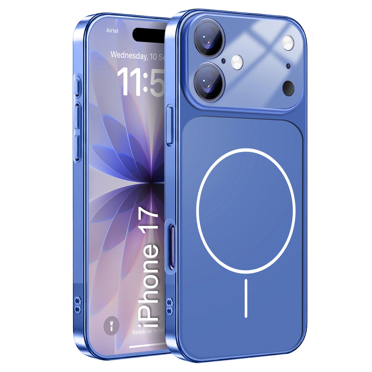 LuxuryKase Converter Case | Premium Protective MagSafe Cover | iPhone 17 Pro & 18 Pro Series Style Design | in Built Camera Guard | Wireless Charging Compatible For iPhone Series