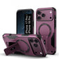 US LITE Back Cover with Portable Kickstand | Mag-Safe Compatible Magnetic Case | Shockproof Military Grade Protection | Rugged Armor Design Phone Cover For iPhone & Samsung